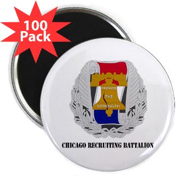 3RBCRB - M01 - 01 - SSI - Chicago Recruiting Battalion with Text - 2.25" Magnet (100 pack) - Click Image to Close