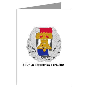 3RBCRB - M01 - 02 - SSI - Chicago Recruiting Battalion with Text - Greeting Cards (Pk of 10)
