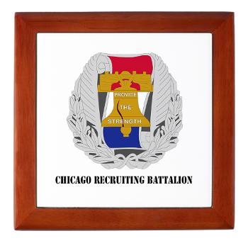 3RBCRB - M01 - 03 - SSI - Chicago Recruiting Battalion with Text - Keepsake Box