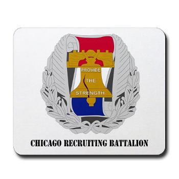 3RBCRB - M01 - 03 - SSI - Chicago Recruiting Battalion with Text - Mousepad