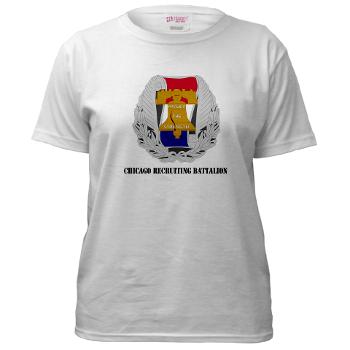 3RBCRB - A01 - 04 - SSI - Chicago Recruiting Battalion with Text - Women's T-Shirt