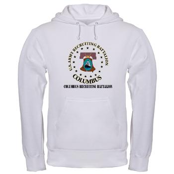 3RBCRBN - A01 - 03 - DUI - Columbus Recruiting Battalion with Text - Hooded Sweatshirt - Click Image to Close