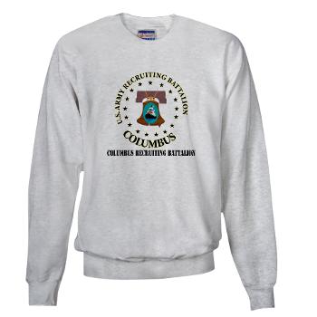 3RBCRBN - A01 - 03 - DUI - Columbus Recruiting Battalion with Text - Sweatshirt - Click Image to Close