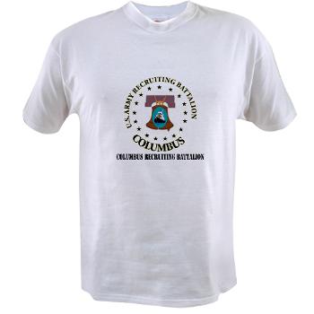 3RBCRBN - A01 - 04 - DUI - Columbus Recruiting Battalion with Text - Value T-shirt