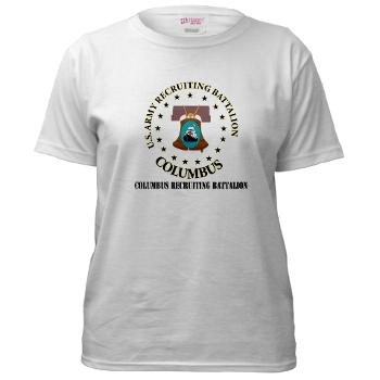 3RBCRBN - A01 - 04 - DUI - Columbus Recruiting Battalion with Text - Women's T-Shirt - Click Image to Close