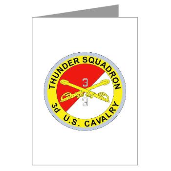 3S3ACR - M01 - 02 - DUI - 3rd Sqdrn - 3rd ACR Greeting Cards (Pk of 10) - Click Image to Close