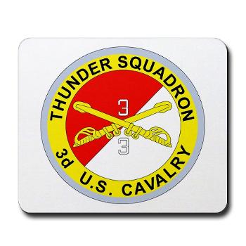3S3ACR - M01 - 03 - DUI - 3rd Sqdrn - 3rd ACR Mousepad - Click Image to Close