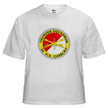 3S3ACR - A01 - 04 - DUI - 3rd Sqdrn - 3rd ACR White T-Shirt - Click Image to Close
