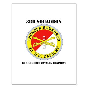 3S3ACR - M01 - 02 - DUI - 3rd Sqdrn - 3rd ACR with Text Small Poster