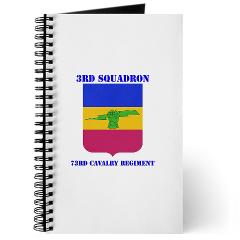 3S73CR - M01 - 02 - DUI - 3rd Squadron - 73rd Cavalry Regiment with Text Journal