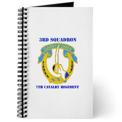 3S7CR - M01 - 02 - DUI - 3rd Squadron - 7th Cavalry Regiment with Text - Journal