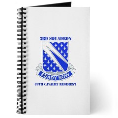3S89CR - M01 - 02 - DUI - 3rd Sqdrn - 89th Cavalry Regiment with Text Journal