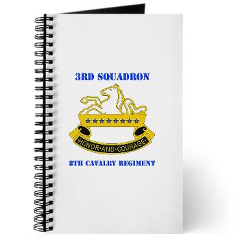 3S8CR - M01 - 02 - DUI - 3rd Sqdrn - 8th Cavalry Regt with Text - Journal