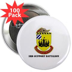 3SB - M01 - 01 - DUI - 3rd Support Battalion with Text - 2.25" Button (100 pack)