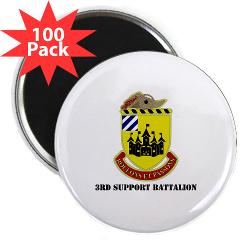 3SB - M01 - 01 - DUI - 3rd Support Battalion with Text - 2.25" Magnet (100 pack)