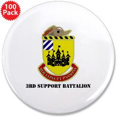 3SB - M01 - 01 - DUI - 3rd Support Battalion with Text - 3.5" Button (100 pack)