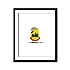 3SB - M01 - 02 - DUI - 3rd Support Battalion with Text - Framed Panel Print - Click Image to Close