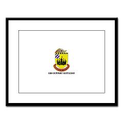 3SB - M01 - 02 - DUI - 3rd Support Battalion with Text - Large Framed Print