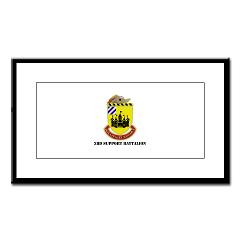 3SB - M01 - 02 - DUI - 3rd Support Battalion with Text - Small Framed Print