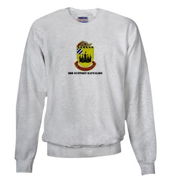 3SB - A01 - 03 - DUI - 3rd Support Battalion with Text - Sweatshirt - Click Image to Close