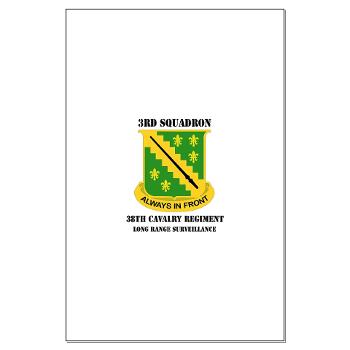 3SLRSA - M01 - 02 - DUI - 3rd Sqdrn(LRS)(Abn) - 38th Cavalry Regt with text - Large Poster