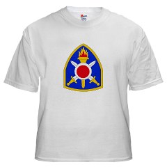402FAB - A01 - 04 - SSI - 402nd Field Artillery Brigade - White Tshirt - Click Image to Close