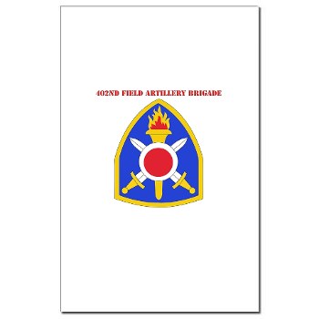 402FAB - M01 - 02 - SSI - 402nd Field Artillery Brigade with text - Mini Poster Print - Click Image to Close