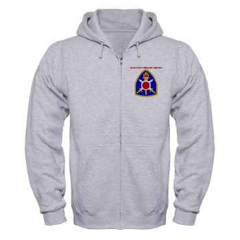 402FAB - A01 - 03 - SSI - 402nd Field Artillery Brigade with text - Zip Hoodie - Click Image to Close