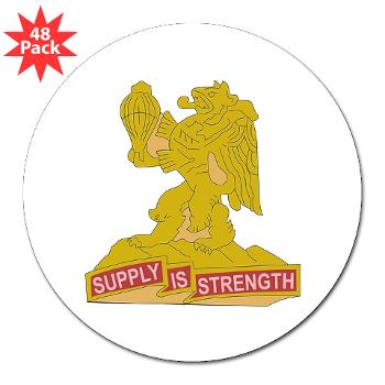 407BSB - M01 - 01 - DUI - 407th Bde - Support Bn - 3" Lapel Sticker (48 pk) - Click Image to Close