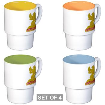 407BSB - M01 - 03 - DUI - 407th Bde - Support Bn - Stackable Mug Set (4 mugs) - Click Image to Close
