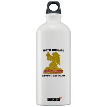 407BSB - M01 - 03 - DUI - 407th Bde - Support Bn with Text - Sigg Water Bottle 1.0L