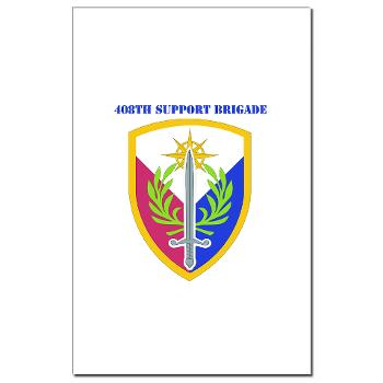 408SB - M01 - 02 - SSI - 408TH Support Brigade with Text - Mini Poster Print