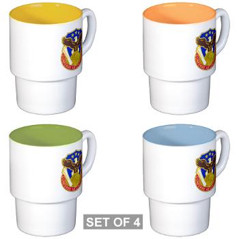 408SB - M01 - 03 - DUI - 408th Contracting Support Bde - Stackable Mug Set (4 mugs)