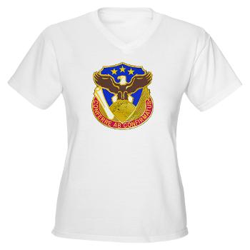 408SB - A01 - 04 - DUI - 408th Contracting Support Bde - Women's V-Neck T-Shirt