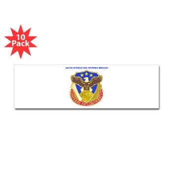 408SB - M01 - 01 - DUI - 408th Contracting Support Bde with text - Sticker (Bumper 10 pk)