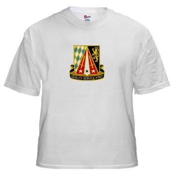 409BSB - A01 - 04 - DUI - 409th Base Support Battalion - White t-Shirt - Click Image to Close