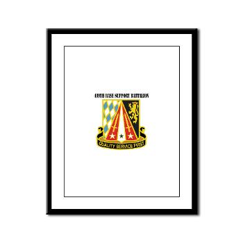 409BSB - M01 - 02 - DUI - 409th Base Support Battalion with Text - Framed Panel Print