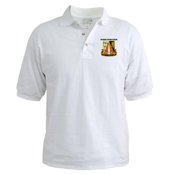 409BSB - A01 - 04 - DUI - 409th Base Support Battalion with Text - Golf Shirt - Click Image to Close