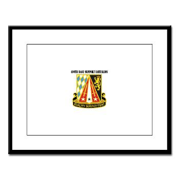409BSB - M01 - 02 - DUI - 409th Base Support Battalion with Text - Large Framed Print