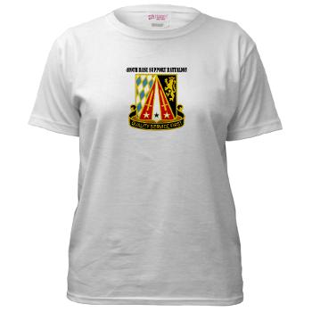 409BSB - A01 - 04 - DUI - 409th Base Support Battalion with Text - Women's T-Shirt - Click Image to Close