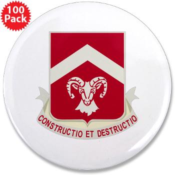 40EB - M01 - 01 - DUI - 40th Engineer Battalion with Text - 3.5" Button (100 pack)