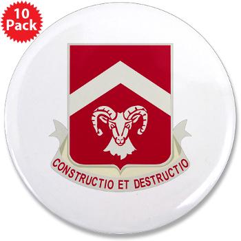 40EB - M01 - 01 - DUI - 40th Engineer Battalion with Text - 3.5" Button (10 pack)