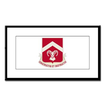 40EB - M01 - 02 - DUI - 40th Engineer Battalion with Text - Small Framed Print