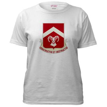 40EB - A01 - 04 - DUI - 40th Engineer Battalion with Text - Women's T-Shirt