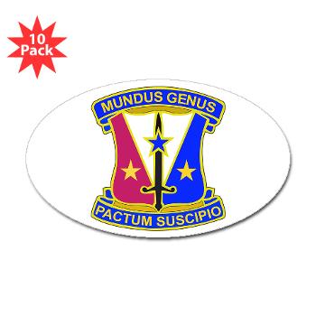 412CSB - M01 - 01 - DUI - 412th Contracting Support Brigade - Sticker (Oval 10 pk) - Click Image to Close
