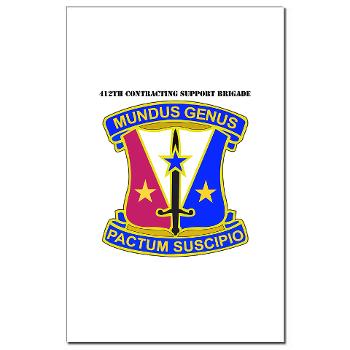 412CSB - M01 - 02 - DUI - 412th Contracting Support Brigade with Text - Mini Poster Print