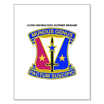412CSB - M01 - 02 - DUI - 412th Contracting Support Brigade with Text - Small Poster - Click Image to Close