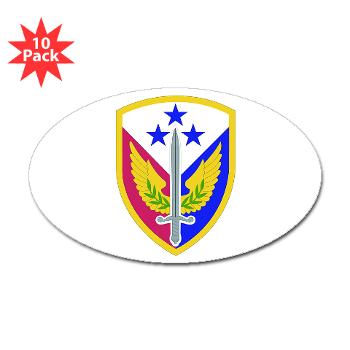 412SB - M01 - 01 - SSI - 412th Support Brigade - Sticker (Oval 10 pk) - Click Image to Close