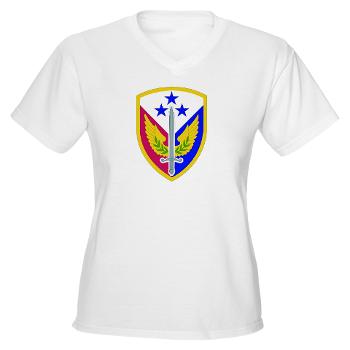 412SB - A01 - 04 - SSI - 412th Support Brigade - Women's V-Neck T-Shirt