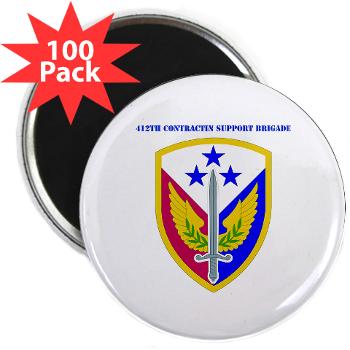 412SB - M01 - 01 - SSI - 412th Support Brigade with Text - 2.25" Magnet (100 pack)